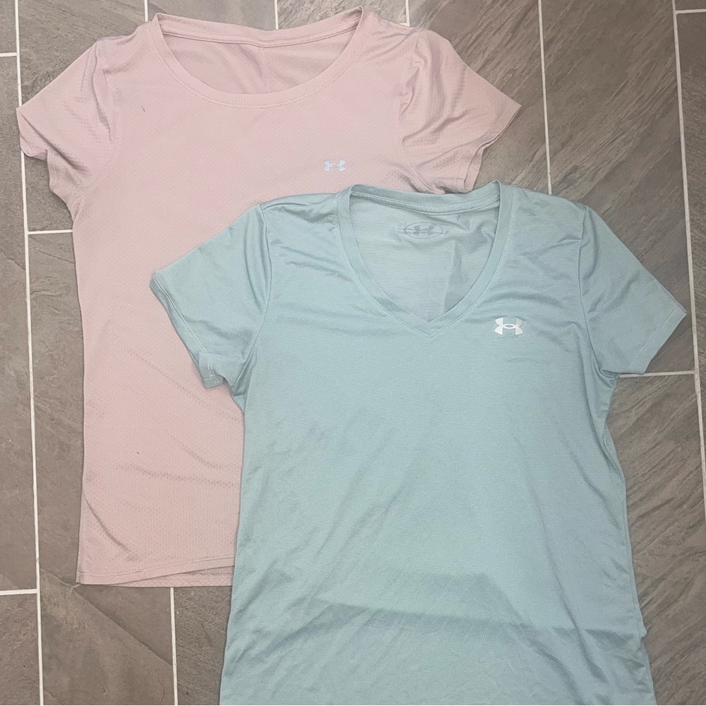 Two Under Armor Dri-Fit Shirts